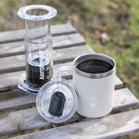 AeroPress - Kelioninis kavos puodelis, kreminės spalvos 350 ml