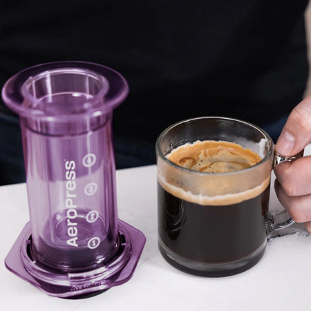 AeroPress Clear Purple Coffee Maker