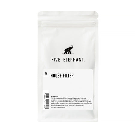 Five Elephant - House Blend Filter kavos pupelės, 250g