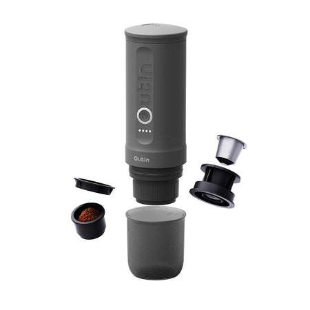 Outin - Nano Espresso Maker Space Grey kelioninis kavos aparatas