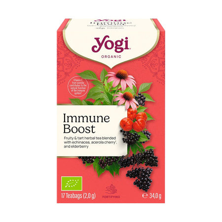 Yogi Tea Herbal Tea Immune Boost, ekologiška arbata maišeliuose, imuniteto stiprinimui