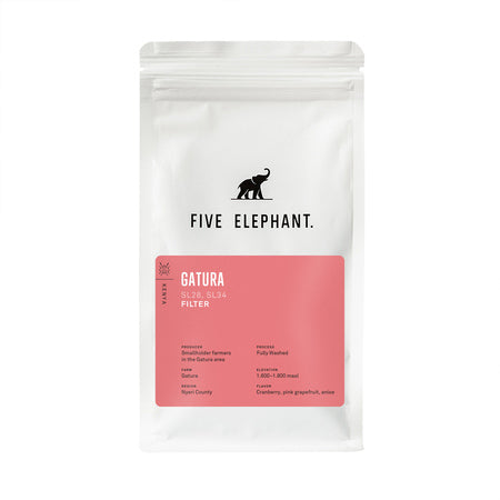 Five Elephant – Kenya Gatura Washed Filter kavos pupelės, 250 g
