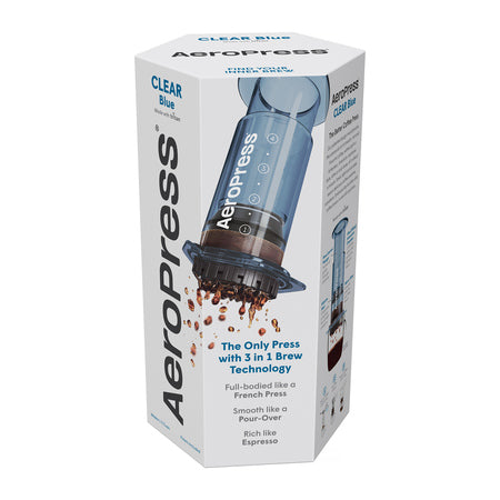 AeroPress Clear Blue Coffee Maker