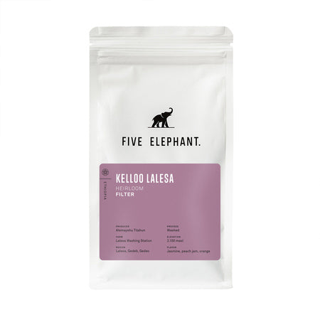 Five Elephant - Ethiopia Kello Lalesa Washed Filter kavos pupelės, 250 g