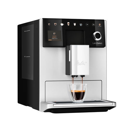 Melitta LatteSelect Facelift Frosted Silver espresso aparatas