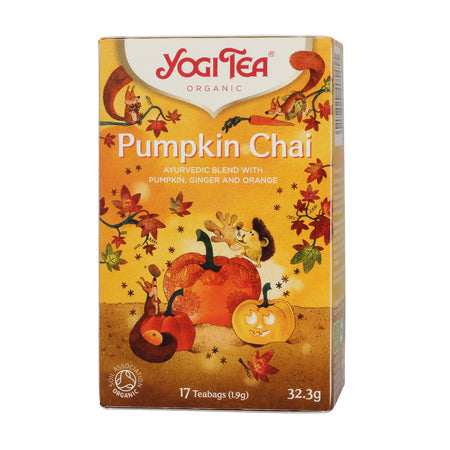 Yogi Tea – Pumpkin Chai, ekologiška arbata maišeliuose