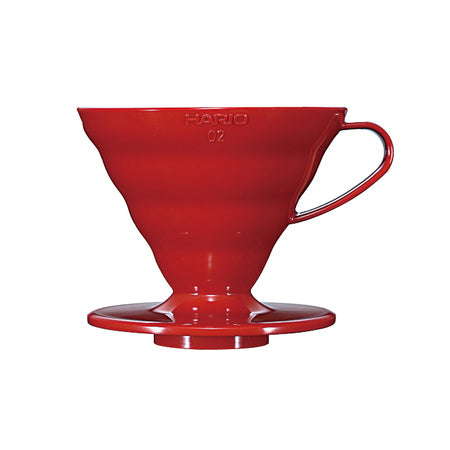 Hario - V60-02 Keraminis kavos lašintuvas, raudonas
