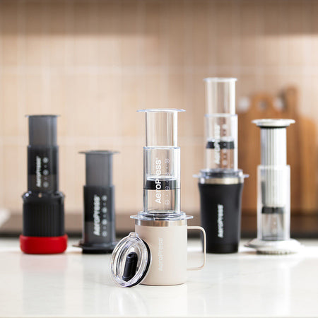 AeroPress - Kelioninis kavos puodelis, kreminės spalvos 350 ml