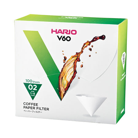 Hario - Balto popieriaus filtrai V60-02, 100 vnt
