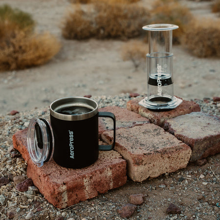 AeroPress - Kelioninis kavos puodelis, juodas 350ml