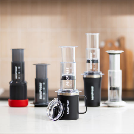 AeroPress - Kelioninis kavos puodelis, juodas 350ml