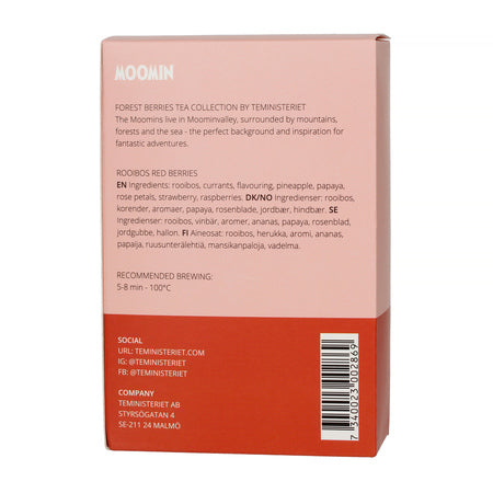 Moomin Rooibos Red Berries - 20 arbatos maišelių