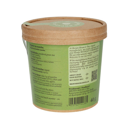Brown House & Tea - Crazy Good Matcha - biri arbata, 40g
