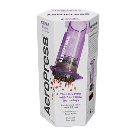 AeroPress Clear Purple Coffee Maker