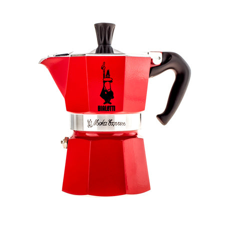 Bialetti Moka Express kavinukas 3-cup Raudonas