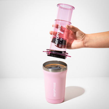 AeroPress Go Plus Coffee Maker, rožinis