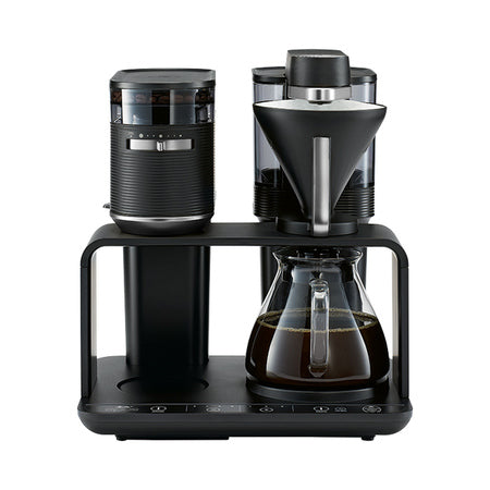 Melitta EPOS Black-Silver filtrinis kavos aparatas su integruotu malūnėliu