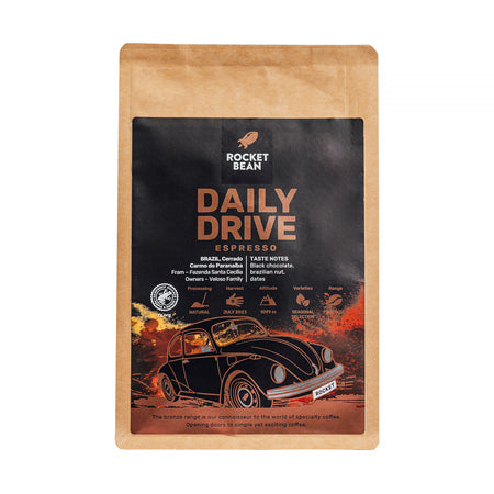 Rocket Bean - DAILY DRIVE Brazil Natural Espresso kavos pupelės, 200g