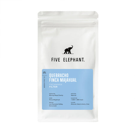 Five Elephant - El Salvador Quebracho Pacamara Natural Filter kavos pupelės, 250 g