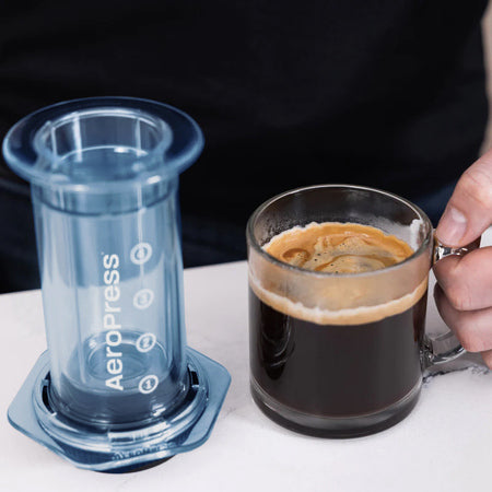 AeroPress Clear Blue Coffee Maker