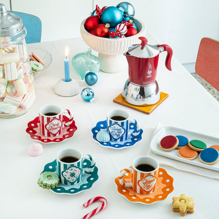 Bialetti Fiametta Induction Candyland kavinukas 4-cup raudonas