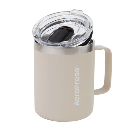 AeroPress - Kelioninis kavos puodelis, kreminės spalvos 350 ml