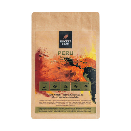 Rocket Bean - Peru Hermanos Guerreros Natural Filter kavos pupelės, 200 g