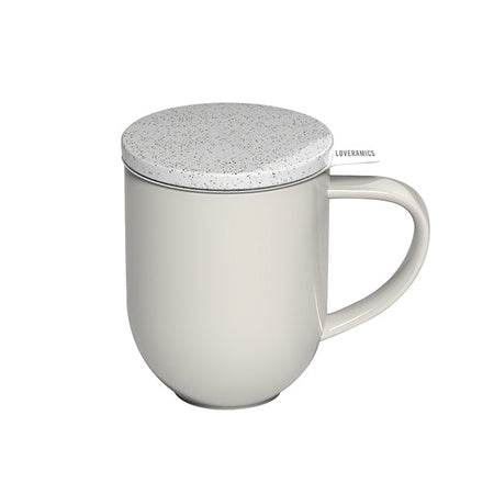 Puodelis su sieteliu 300ml, smėlio spalvos