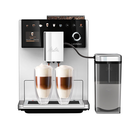 Melitta LatteSelect Facelift Frosted Silver espresso aparatas