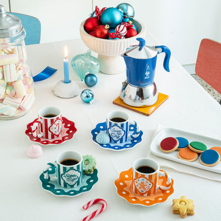 Bialetti Fiametta Induction Candyland kavinukas 4-cup mėlyna