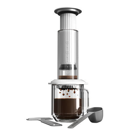 AeroPress Premium - Glass Coffe Maker White