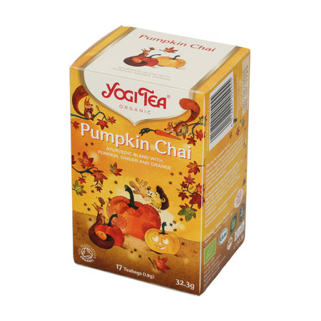 Yogi Tea – Pumpkin Chai, ekologiška arbata maišeliuose