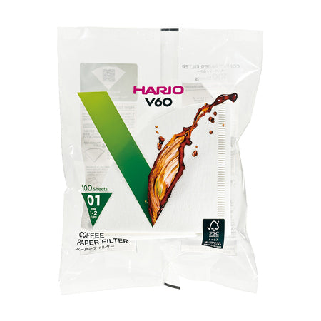 Hario V60-01 popieriniai filtrai