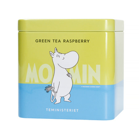 Moomin Green Tea Raspberry - Žalioji biri arbata, 100 g