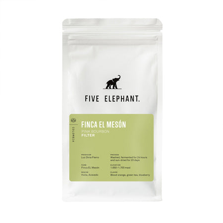 Five Elephant - Colombia El Mesón Washed Filter kavos pupelės, 250 g