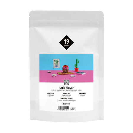 19Grams - Kavos pupelės India Little Flower Washed Espresso, 250g