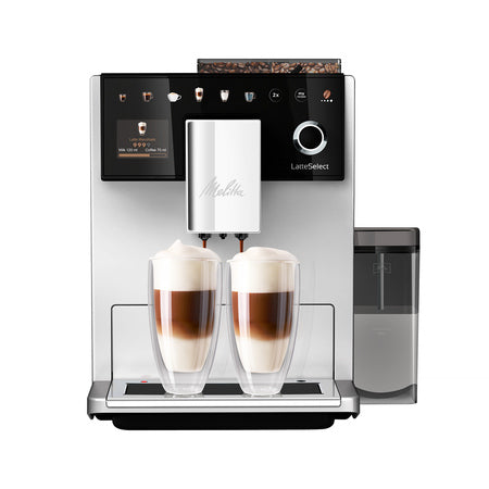 Melitta LatteSelect Facelift Frosted Silver espresso aparatas