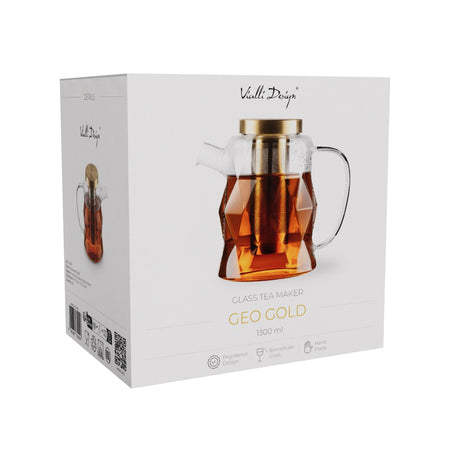 Vialli Design – Arbatinukas Geo Gold, 1300 ml