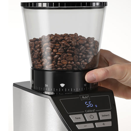 Melitta Calibra automatinis malūnėlis su svarstyklėmis