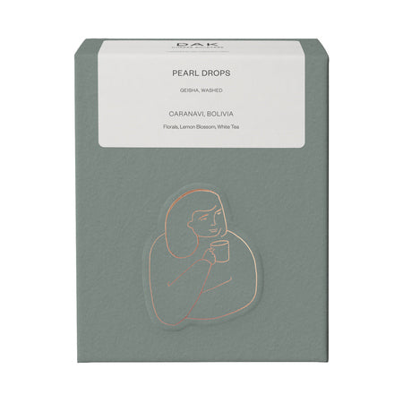 DAK Coffee Roasters – Bolivia Pearl Drops Geisha Washed Filter Kavos pupelės, 125 g
