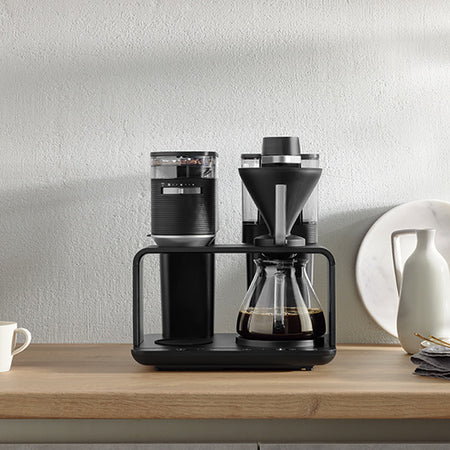 Melitta EPOS Black-Silver filtrinis kavos aparatas su integruotu malūnėliu