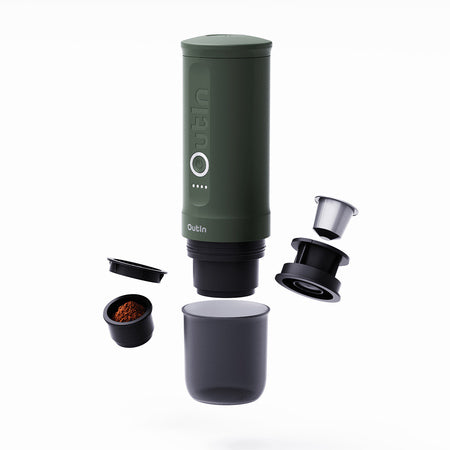 Outin - Nano Espresso nešiojamas kavos aparatas, žalias