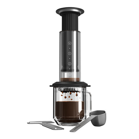 AeroPress Premium - Glass Coffe Maker Black