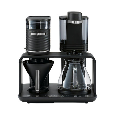 Melitta EPOS Black-Silver filtrinis kavos aparatas su integruotu malūnėliu