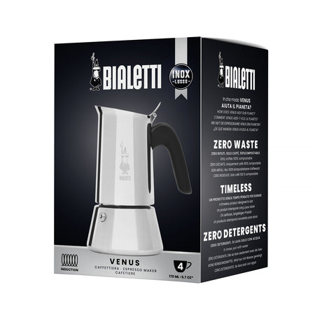 Rinkinys: Bialetti New Venus Moka kavinukas 4-cup + Bialetti Vanilla kava 250 g
